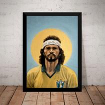 Quadro Decorativo Socrates Brasil Futebol Arte Quadro Decorativo Socrates Brasil Futebol Arte