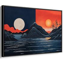 Quadro decorativo Sol e Lua - Art Canvas