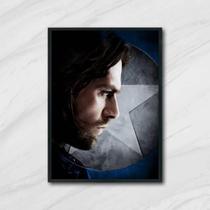 Quadro Decorativo Soldado Invernal Perfil 34x23cm