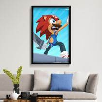 Quadro Decorativo Sonic 40x60 cm Placa Decorativa em MDF para Decoração de interiores Quadro Decorativo Sonic 40x60 cm Placa Decorativa em MDF para Decoração de interiores
