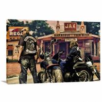 Quadro decorativo Sons of Anarchy Artístico - Tela em Tecido