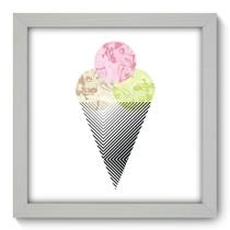 Quadro Decorativo - Sorvete - 22cm x 22cm - 161qnaab Quadro Decorativo - Sorvete - 22cm x 22cm - 161qnaab