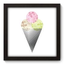 Quadro Decorativo - Sorvete - 22cm x 22cm - 161qnaap Quadro Decorativo - Sorvete - 22cm x 22cm - 161qnaap