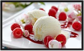 Quadro Decorativo Sorveterias Sorvete Gourmet Com Moldura TT21 Quadro Decorativo Sorveterias Sorvete Gourmet Com Moldura TT21