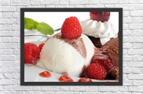 Quadro Decorativo Sorveterias Sorvete Gourmet Restaurantes Decorações Com Moldura Quadro Decorativo Sorveterias Sorvete Gourmet Restaurantes Decorações Com Moldura