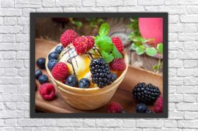 Quadro Decorativo Sorveterias Sorvete Gourmet Restaurantes Decorações Com Moldura Quadro Decorativo Sorveterias Sorvete Gourmet Restaurantes Decorações Com Moldura
