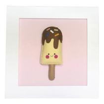 Quadro Decorativo Sorvetinho Lunna Quarto Bebê Infantil Menina