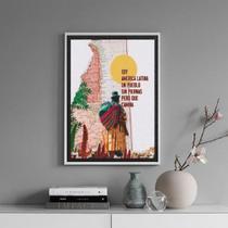 Quadro Decorativo Soy Latino Americano 45X34Cm Quadro Decorativo Soy Latino Americano 45X34Cm