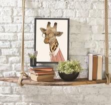 Quadro Decorativo Sr. Girafa 45x34cm