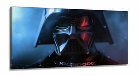 Quadro Decorativo Star Wars Darth Vade em Tecido Canvas 130x60
