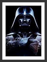 Quadro Decorativo Star Wars Darth Vader Geek Quartos Salas Decorações Com Moldura