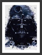 Quadro Decorativo Star Wars Darth Vader Geek Quartos Salas Decorações Com Moldura