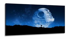 Quadro Decorativo - Star Wars Estrela da Morte -em Tecido Canvas Quadro Decorativo - Star Wars Estrela da Morte -em Tecido Canvas