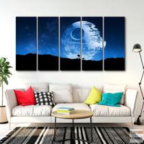 Quadro Decorativo - Star Wars Estrela da Morte -Tela em Tecido