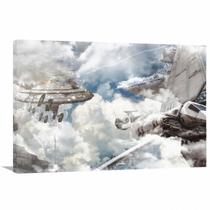 Quadro decorativo Star Wars Guerra com Tela em Tecido Quadro decorativo Star Wars Guerra com Tela em Tecido