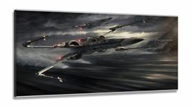 Quadro Decorativo Star Wars H em Tecido Canvas 130x60 Quadro Decorativo Star Wars H em Tecido Canvas 130x60
