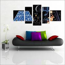 Quadro Decorativo Star Wars Mosaico 5 Peças GG11