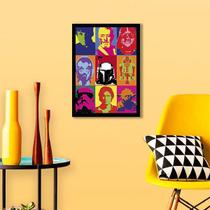 Quadro Decorativo Star Wars Pop Art 45x34cm