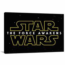 Quadro decorativo Star Warts The Force Awakens Tela de Tecido Quadro decorativo Star Warts The Force Awakens Tela de Tecido