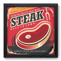 Quadro Decorativo - Steak - 33cm x 33cm - 356qdcp