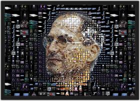 Quadro Decorativo Steve Jobs Informática Salas Decorações Com Moldura