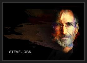 Quadro Decorativo Steve Jobs Informática Salas Decorações Com Moldura