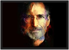 Quadro Decorativo Steve Jobs Informática Salas Decorações Com Moldura