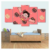 Quadro Decorativo Steven Universo 130x63 em tecido