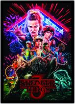 Quadro Decorativo Stranger Things Filmes Cinema Moldura G04