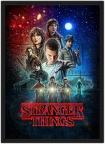 Quadro Decorativo Stranger Things Filmes Cinema Salas Quartos Decorações Com Moldura G01