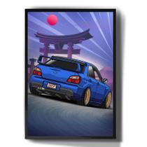 Quadro Decorativo Subaru Impreza Wrx Sti Carro Arte - Tribos