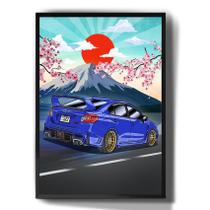 Quadro Decorativo Subaru Wrx Carro Desenho Arte