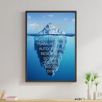 Quadro Decorativo Sucesso E Noites Em Claro - Iceberg 34x23