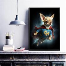 Quadro Decorativo Super Chihuahua 45X34Cm