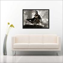 Quadro Decorativo Super Heróis Batman Com Moldura