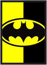 Quadro Decorativo Super Heróis Batman Nerd Geek Decorações Com Moldura