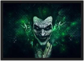 Quadro Decorativo Super Heróis Coringa Joker Com Moldura
