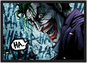 Quadro Decorativo Super Heróis Coringa Joker Com Moldura Quadro Decorativo Super Heróis Coringa Joker Com Moldura