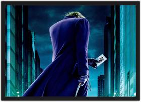Quadro Decorativo Super Heróis Coringa Joker Com Moldura