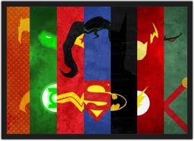 Quadro Decorativo Super Heróis Nerd Geek Decorações Com Moldura G7