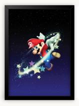 Quadro Decorativo Super Mario Galaxy Game A3 30x42cm