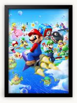 Quadro Decorativo Super Mario Party Game 30x42cm