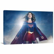 Quadro decorativo SuperGirl com Tela em Tecido Quadro decorativo SuperGirl com Tela em Tecido