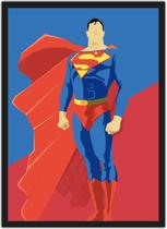 Quadro Decorativo Superman Heróis Geek Decorações Com Moldura G10 Quadro Decorativo Superman Heróis Geek Decorações Com Moldura G10
