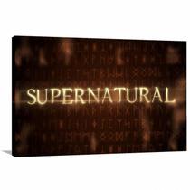 Quadro decorativo Supernatural - Séries - Tela em Tecido