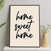 Quadro Decorativo Sweet Home 33X24Cm Branca