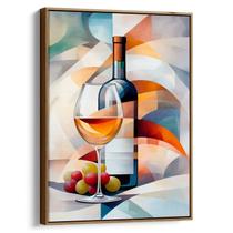 Quadro decorativo Taça de Vinho em Pintura Delicada - Art Canvas Quadro decorativo Taça de Vinho em Pintura Delicada - Art Canvas