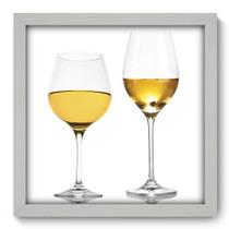 Quadro Decorativo - Taças de Vinho - 33cm x 33cm - 068qdcb Quadro Decorativo - Taças de Vinho - 33cm x 33cm - 068qdcb