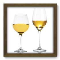 Quadro Decorativo - Taças de Vinho - 33cm x 33cm - 068qdcm Quadro Decorativo - Taças de Vinho - 33cm x 33cm - 068qdcm