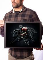 Quadro Decorativo Tarântula Aranha Poster Na Moldura